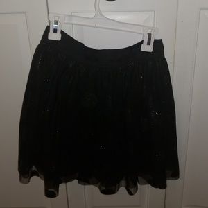 sparkly poka-dot skirt